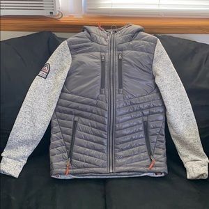 SuperDry Storm Hybrid Zip Up Hoodie
